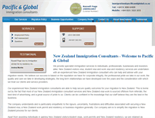 Tablet Screenshot of pacificandglobal.co.nz